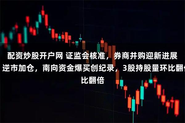 配资炒股开户网 证监会核准，券商并购迎新进展！逆市加仓，南向资金爆买创纪录，3股持股量环比翻倍